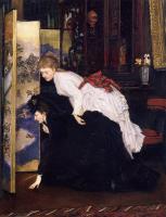 Tissot, James - Young Women Looking at Japanese Objects